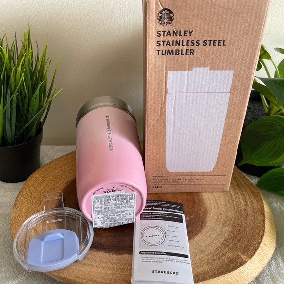 Stanley + Starbucks Korea Cherry Blossom stainless steel tumbler 473ml (16oz) - Picture 8 of 12